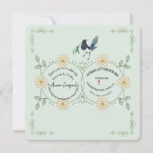 Elegant Mint Green Floral Bridal Shower Invitation Save The Date (Vorderseite)