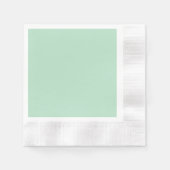 Elegant Mint Grünbuch Napkin Serviette (Vorderseite)