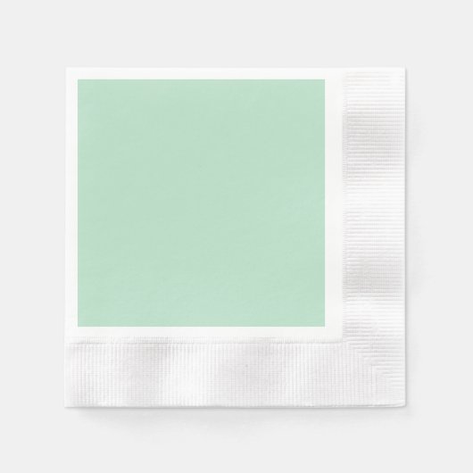 Elegant Mint Grünbuch Napkin Serviette (Vorderseite)