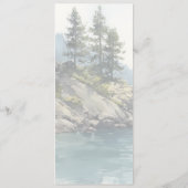 Elegant Mint Minimalist Menu Menükarte (Rückseite)