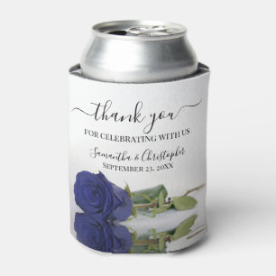Elegant Mirrored Navy Blue Rose Wedding Vielen Dan Dosenkühler