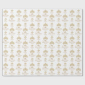 Elegant Mis Quince Anos Gold Tiara Geschenkpapier (Flach)