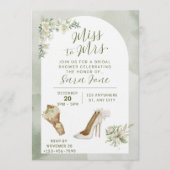 Elegant Miss to Mrs Bridal Shower Invitation Einladung (Vorderseite)