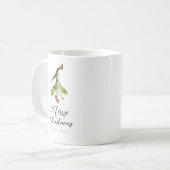 Elegant Mistletoe Christmas Kaffeetasse (Vorderseite Links)