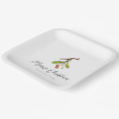 Elegant Mistletoe Christmas Pappteller (Gewinkelt)