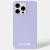 Elegant Misty Lilac Personalisiert Name - Case-Mate iPhone Hülle (Rückseite)