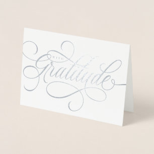 Elegant mit Dankensskript danke Ihnen Foil Card Folienkarte