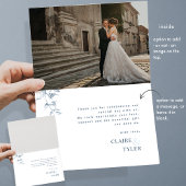 Elegant Mit Liebe und Dankbarkeit Blau Danke