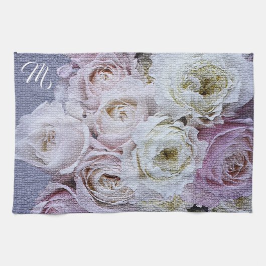 Elegant Mit Monogramm Geschirrtuch (Horizontal)