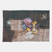 Elegant Mit Monogramm Geschirrtuch (Horizontal)