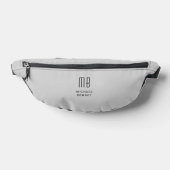 Elegant Mit Monogramm Gray Bauchtasche (Ablage )