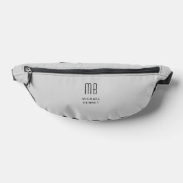 Elegant Mit Monogramm Gray Bauchtasche