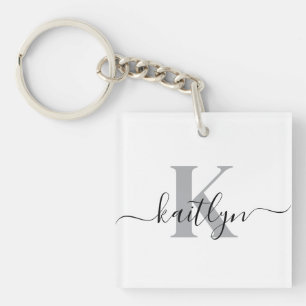 Elegant Mit Monogramm Schlüsselanhänger