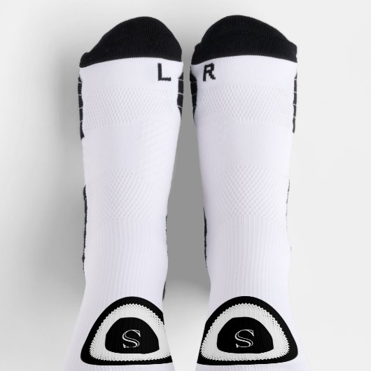 Elegant Mit Monogramm stilvoll Socken (Oben)