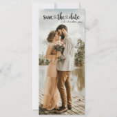 Elegant mobil & druckfreundlich Save the Date Einladung (Vorderseite)