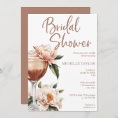 Elegant Mocha Mousse Boho Earth Tones Einladung (Vorne/Hinten)