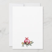 Elegant Modern 50th Christmas Birthday Party Einladung (Rückseite)