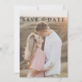 Elegant Modern 5 Foto Einfache Script-Verlobung Save The Date (Vorderseite)