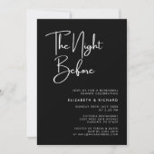 Elegant & modern Abends vor der Probe Einladung (Vorderseite)