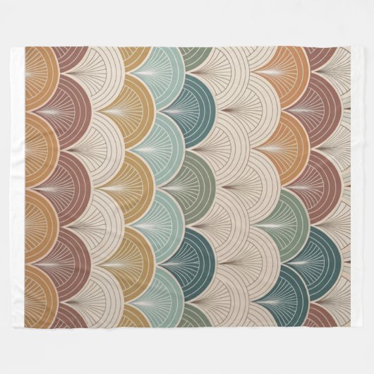 "Elegant Modern Abstract Pattern  Fleecedecke (Vorderseite (Horizontal))