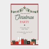 Elegant Modern Acrylic Sign for Festive Christmas Acrylschild (Vorderseite)