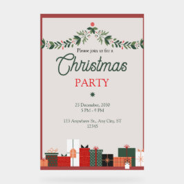 Elegant Modern Acrylic Sign for Festive Christmas  Acrylschild