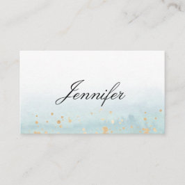 Elegant Modern Aquerell Mint Grün Gold Platzkarte