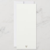 ELEGANT MODERN ART DECO WHITE SILVER VERLOBUNG EINLADUNG (Rückseite)