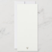 ELEGANT MODERN ART DECO WHITE SILVER VOW ERNEUERUN EINLADUNG (Rückseite)