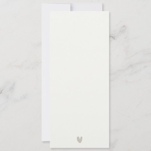 ELEGANT MODERN ART DECO WHITE SILVER VOW ERNEUERUN EINLADUNG (Rückseite)