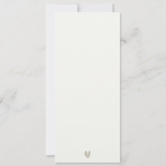 ELEGANT MODERN ART DECO WHITE SILVER WEDD MENU EINLADUNG (Rückseite)