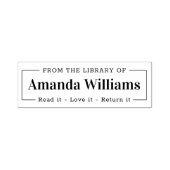 Elegant modern aus der Bibliothek des Buchzeichens Permastempel (Design)