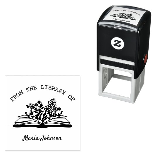 Elegant modern aus der Bibliothek von | Ex Libris Permastempel (Beispiel)