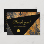 Elegant modern bedanken Sie sich für die Kundennot Dankeskarte (Vorne/Hinten)