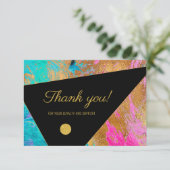 Elegant modern bedanken Sie sich für die Kundennot Dankeskarte (Stehend Vorderseite)