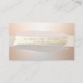 Elegant modern Beruflich , Pinselstriche Visitenkarte (Rückseite)