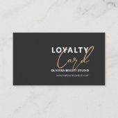 Elegant Modern Black with Yellow Typography Treuekarte (Vorderseite)