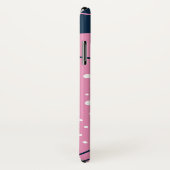 Elegant & modern Blau & Rosa Case-Mate iPhone Hülle (Hinten/Rechts)