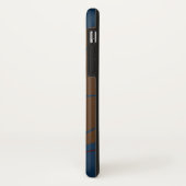 Elegant & modern blau & weiß Case-Mate iPhone hülle (Hinten/Links)