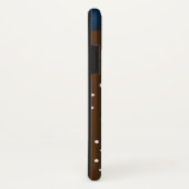 Elegant & modern blau & weiß Case-Mate iPhone hülle (Hinten/Rechts)