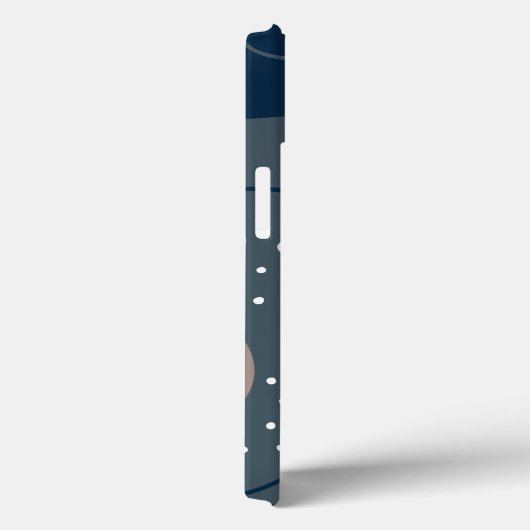 Elegant & modern blau & weiß Case-Mate iPhone hülle (Rückseite / Rechts)