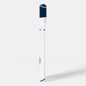 Elegant & modern blau & weiß Case-Mate iPhone hülle (Rückseite / Rechts)