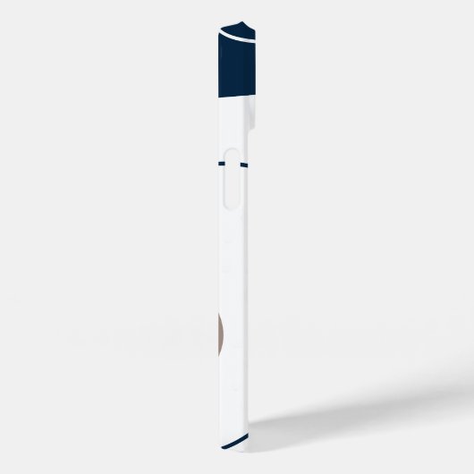 Elegant & modern blau & weiß Case-Mate iPhone hülle (Rückseite / Rechts)