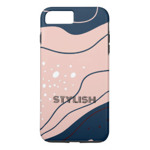 Elegant & modern blau & weiß Case-Mate iPhone hülle