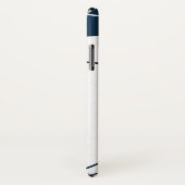 Elegant & modern blau & weiß Case-Mate iPhone hülle (Hinten/Rechts)