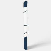 Elegant & modern blau & weiß samsung galaxy hülle (Rückseite (Horizontal))