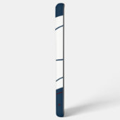 Elegant & modern blau & weiß samsung galaxy hülle (Linke Seite)