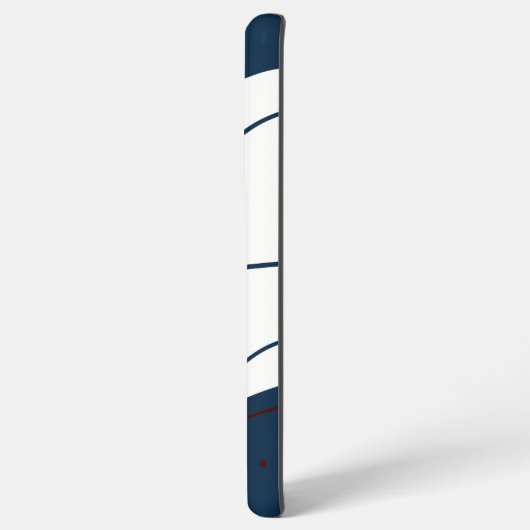 Elegant & modern blau & weiß samsung galaxy hülle (Linke Seite)