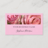 Elegant Modern Blush Pink Custom Photo Template  Visitenkarte (Vorderseite)