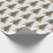 Elegant Modern Boho Christmas Tree Geschenkpapier (Ecke)